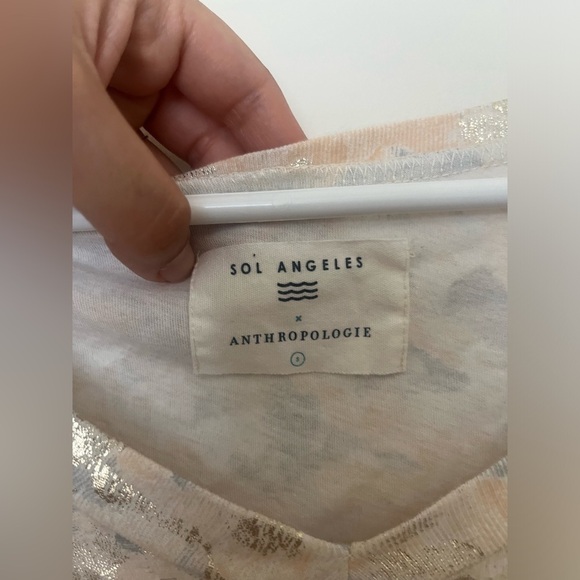 Anthropologie x Sol Angeles Foiled Floral Tee - Picture 10 of 12
